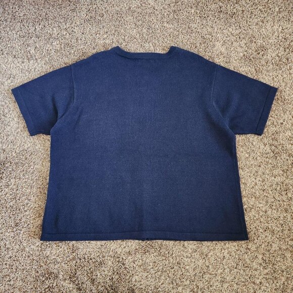 Vintage Grandma Beaded Embroidery Shirt Victoria Jones Christmas Sweater - Picture 6 of 6